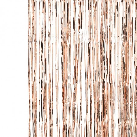 Rideau à Franges Décoration Murale Rose Gold Rose Cuivré