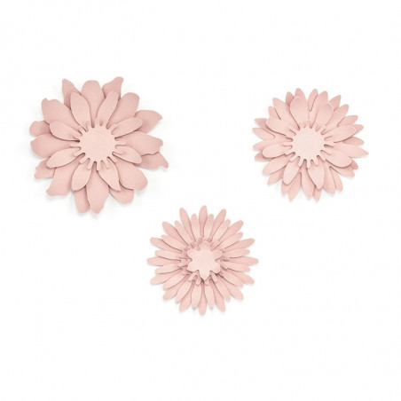 3 Fleurs en Papier à Monter Rose Vintage en Papier Décoration de Fête 3 Fleurs en Papier à Monter Rose Vintage en Papier Décoration de Fête