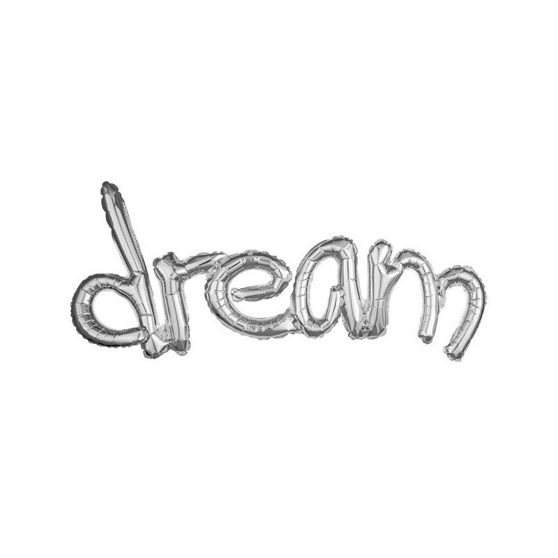 Decoration Fete Ballon Alu Dream Lettres Anniversaire Argent Brillant Decoration Fete Ballon Alu Dream Lettres Anniversaire Argent Brillant