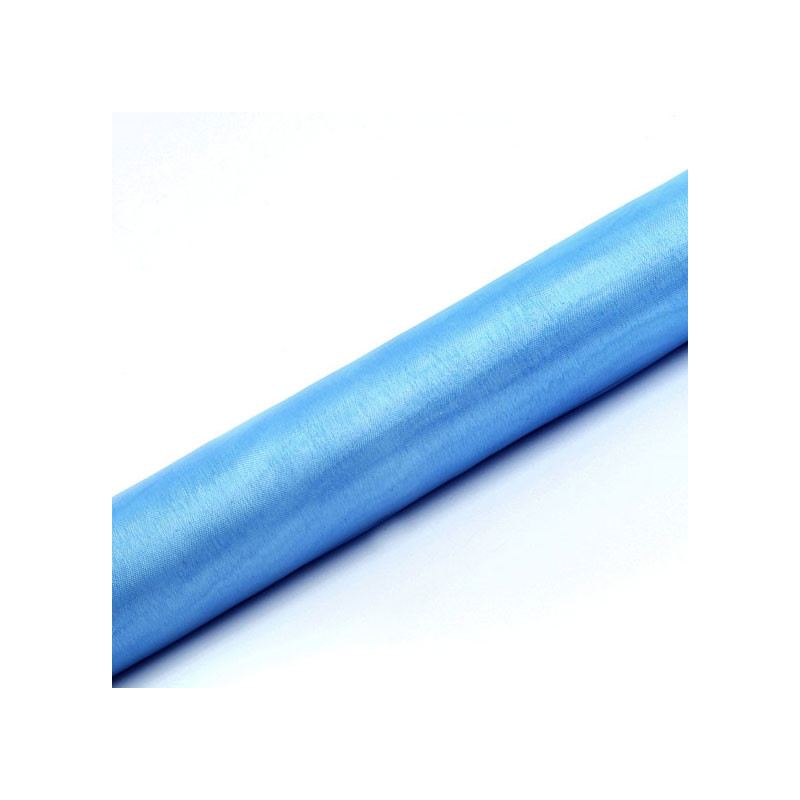 9m Chemin de Table Bleu Ciel Organza