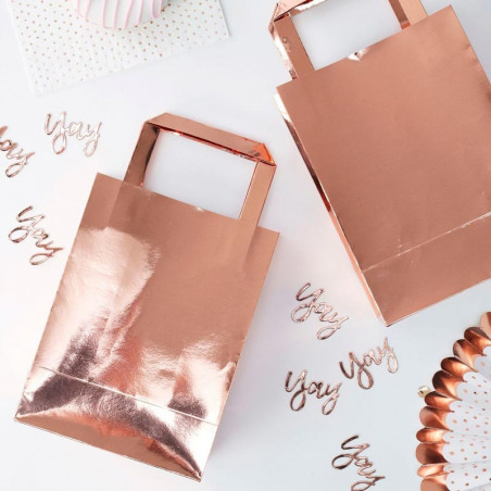 Sachets Cadeaux Invités Rose Gold Cuivré