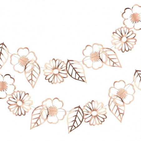 Banderole Fleurs Liberty Rose Gold - Collection décoration florale