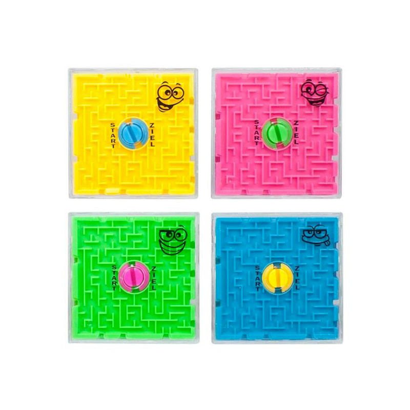 Jeu Labyrinthe 3D Thème Petits Monstres Rigolos - jaune