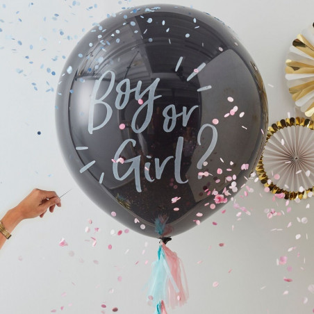 Ballon XXL Annonce du Sexe de Bébé : Boy or Girl ?