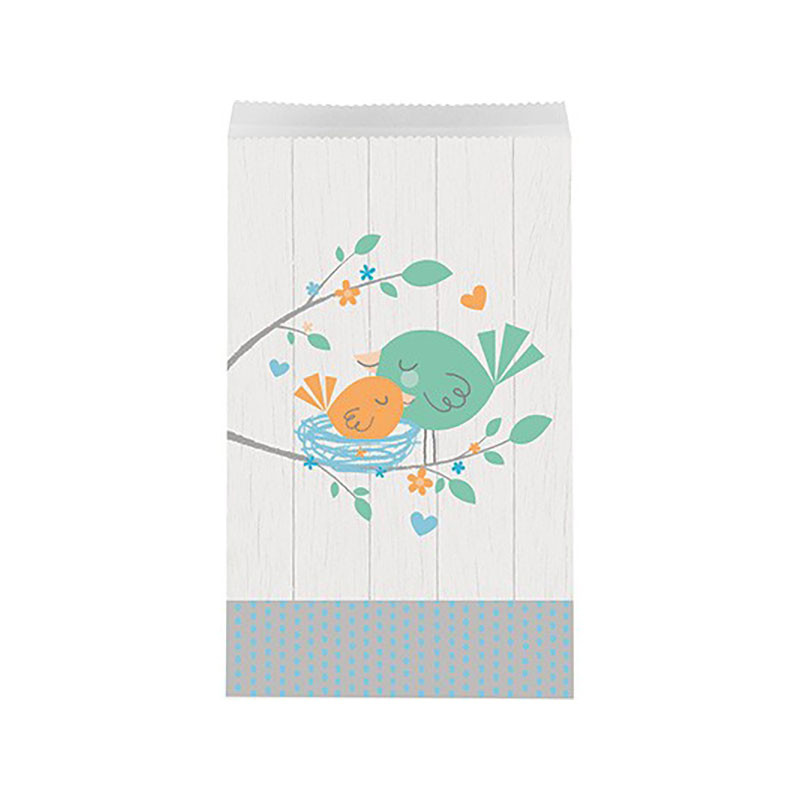 Sachets Cadeaux Invités Hello Baby - Petit Oiseau Bleu