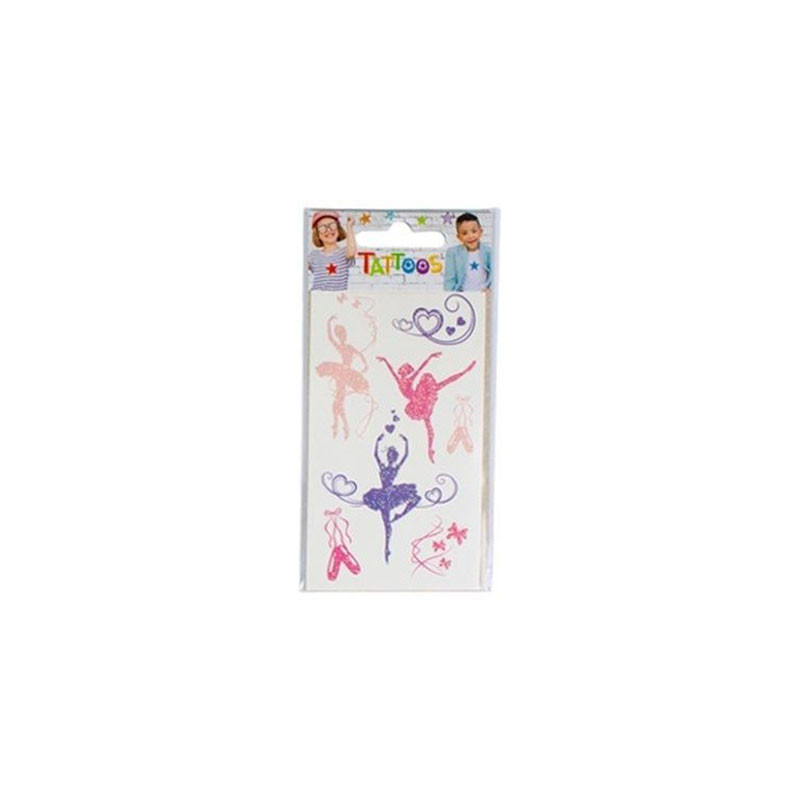 7 Tatouages Ephémères Thème Danseuse Ballerine