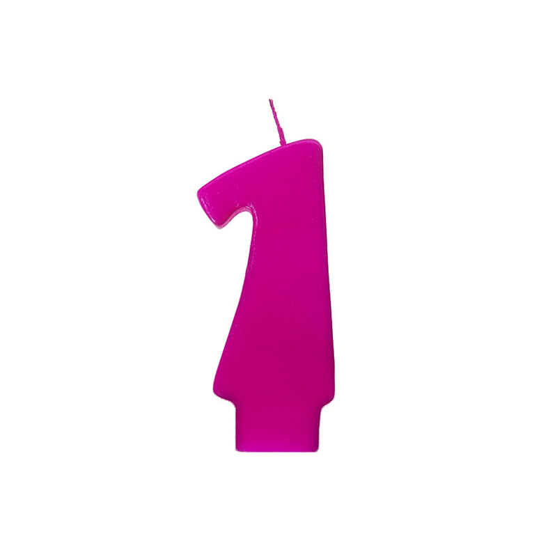 Bougie Rose Fushia Chiffre 1 Premier Anniversaire Bebe Numero Uni Bougie Rose Fushia Chiffre 1 Premier Anniversaire Bebe Numero Uni