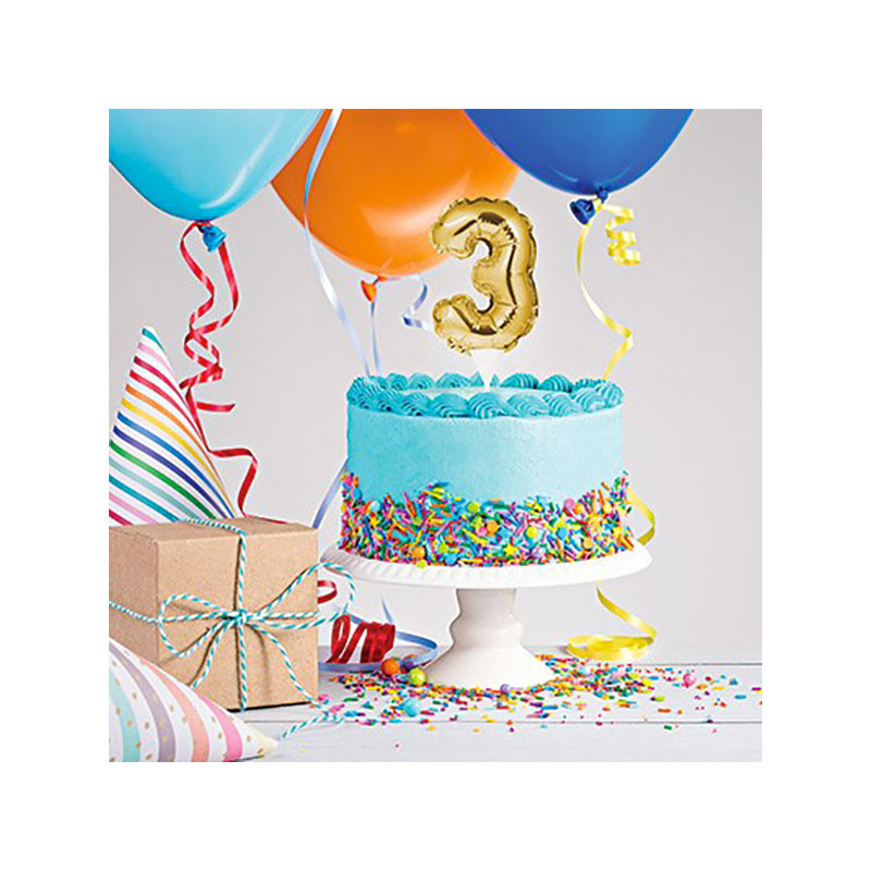 Top doré pour gâteau d'anniversaire - décorations