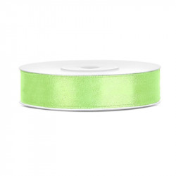 Ruban Vert Pistache 12mm Voile en bobine