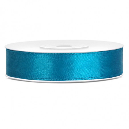 Ruban Satin Bleu Turquoise 12mm largeur 25m