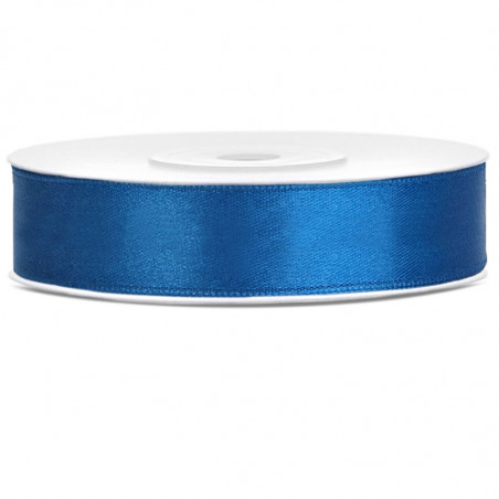 Ruban 12mm Satin Bleu Foncé 25m