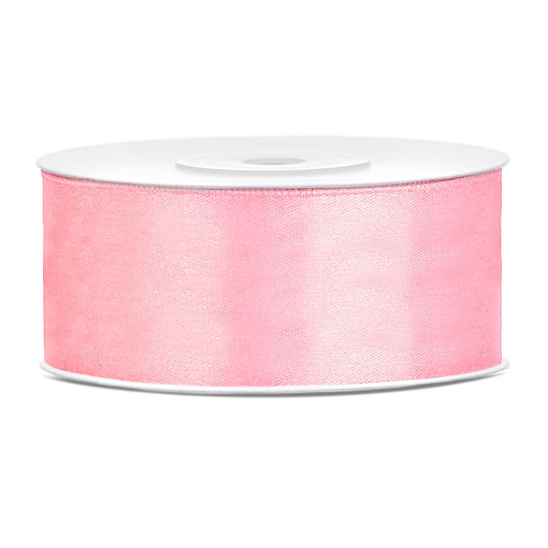 Ruban 12mm Satin Rose Clair