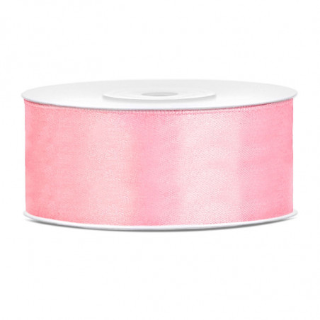 Ruban 12mm Satin Rose Clair