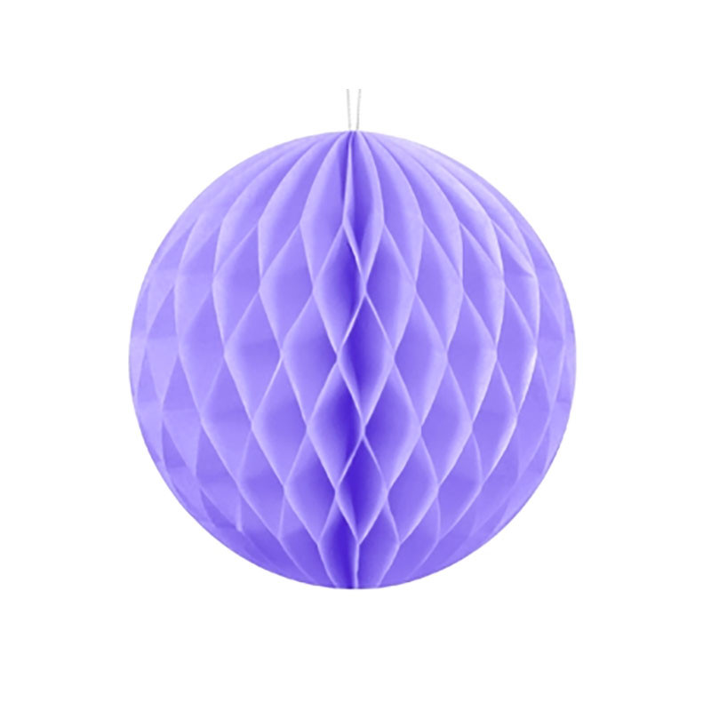 Mini boule alvéolée parme lilas - Décoration de fête