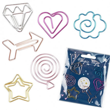 6 Trombones Girly - Idées Cadeau Goodies pour Enfant