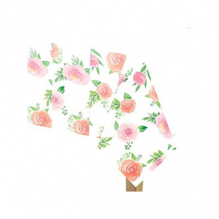 Nappe en plastique Motifs Liberty Fleurs Roses Vintage