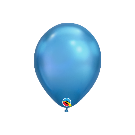 Ballon Chromé à l'unité - nouveauté Qualatex Latex Bleu Foncé Fête