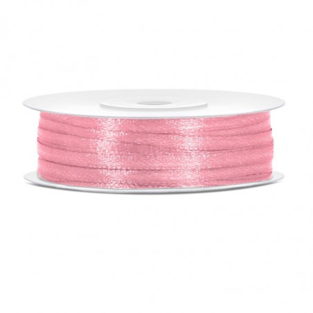 Ruban 3mm Satin Rose Clair