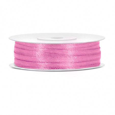 Ruban 3mm Satin Rose