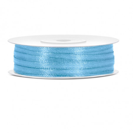 Ruban 3mm Satin Bleu Clair 50mètres