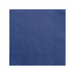 serviette papier bleu roi