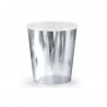 Verres Jetables en Papier Gris Argenté Ultra Brillant Verres Jetables en Papier Gris Argenté Ultra Brillant