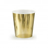 Verres Gobelets Premium Métallisé Papier Doré Or Verres Gobelets Premium Métallisé Papier Doré Or