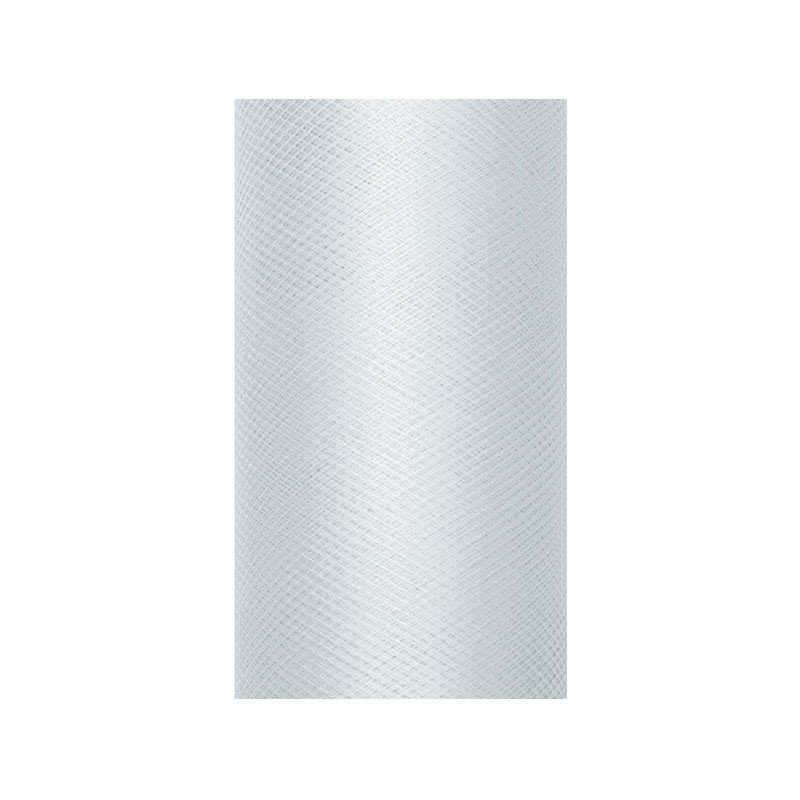 Chemin de table tulle gris - rouleau de 9 mètres