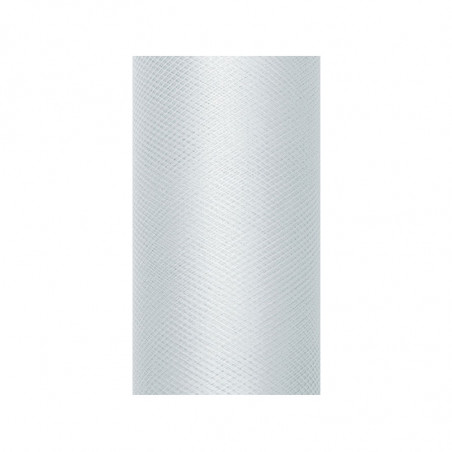 Chemin de table tulle gris - rouleau de 9 mètres