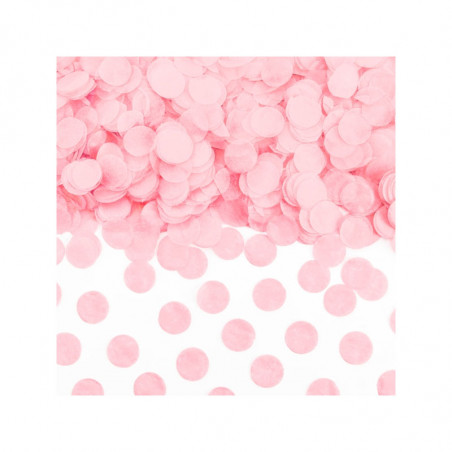 Sachet de confettis ronds roses