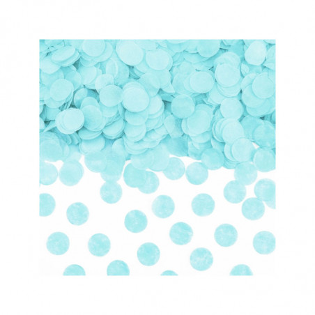 Sachet de confettis ronds bleu