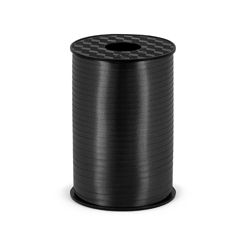 Grande Bobine Ruban Bolduc Noir - 225 mètres