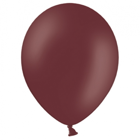 10 ballons latex premium - marron