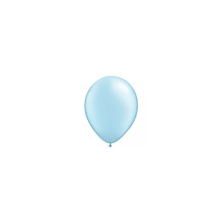 100 Mini Ballons Latex Bleu Pastel Nacré Fête - 5 pouces 12cm