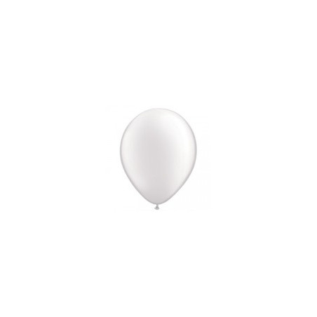 100 Mini Ballons Latex Blanc Nacré Fête - 5 pouces 12cm