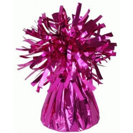 Sac Contrepoids Pour Ballon Hélium Rose Fushia Brillant