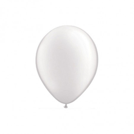 100 Ballons -Maxi Sachet Gonflables Latex Blanc Nacré Premium Décoration Fête