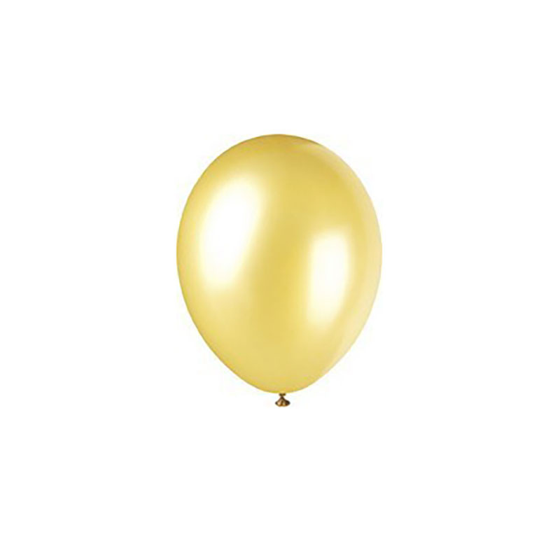 100 ballons latex dorés nacrés pour décoration de fête