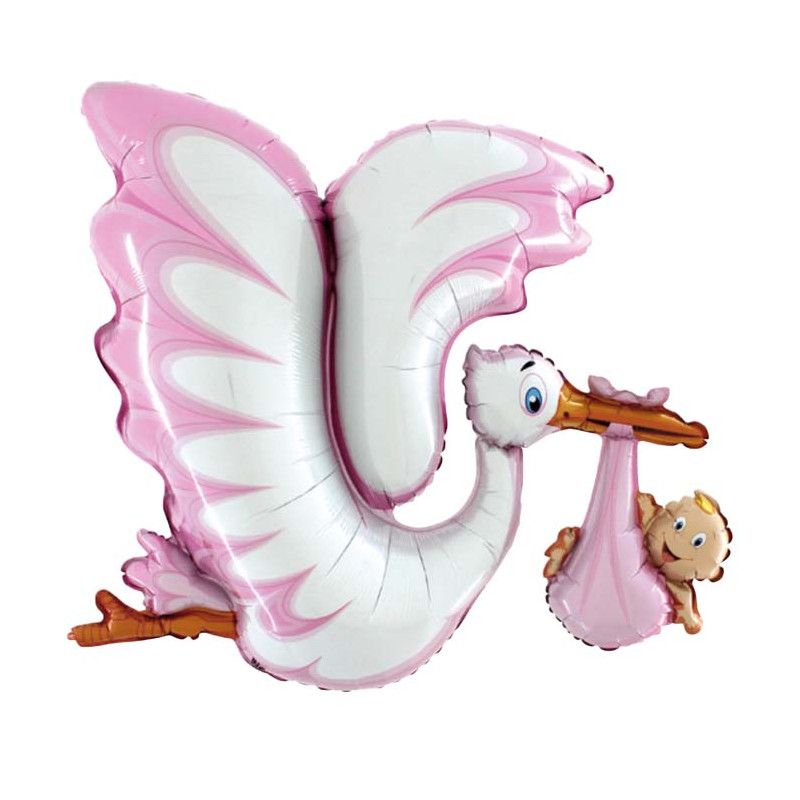 Ballons Diapositives Ballon Avec Baton Cigogne Naissance Bebe Fille Environ 38 X 25 Cm Maison Ballons Diapositives Ballon Avec Baton Cigogne Naissance Bebe Fille Environ 38 X 25 Cm Maison