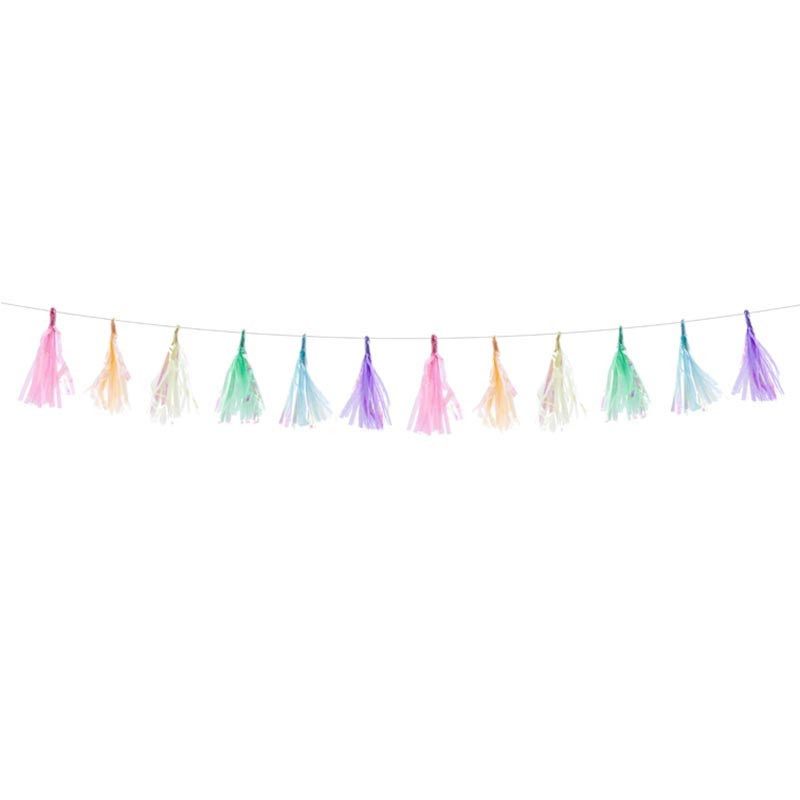 Mini Guirlande de Tassels Pastel - Anniversaire pour Enfants