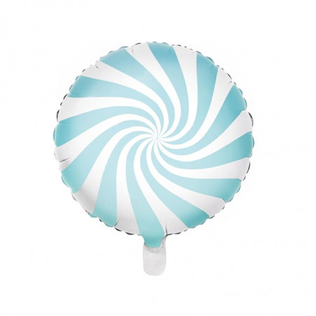 Ballon Rond Candy Bleu Pastel - Anniversaire pour Enfants