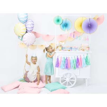 Ballon Rond Candy Bleu Pastel - Anniversaire pour Enfants