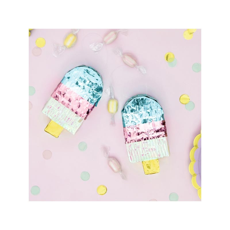 Mini Pinata Glace Annniversaire Couleur Pastel Enfant Animation