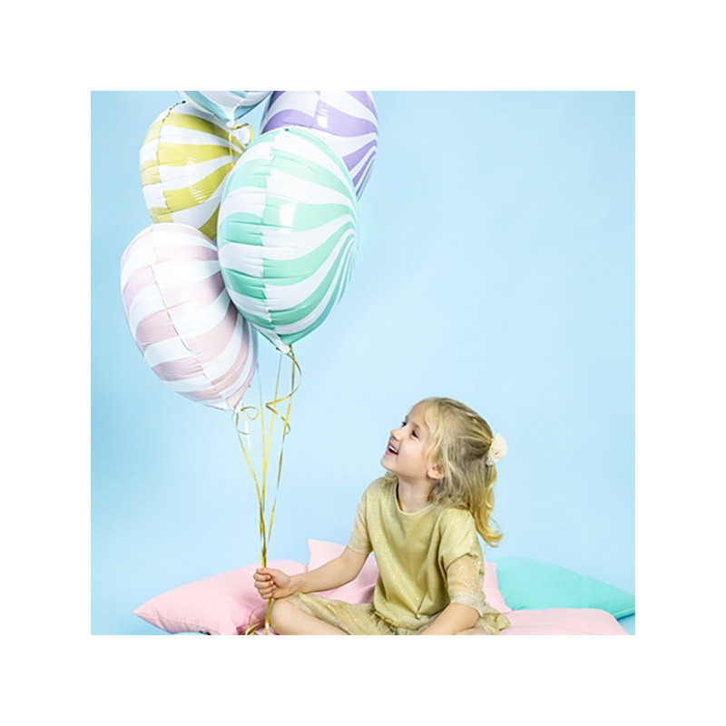 Ballon Rond Candy Jaune Pastel - Anniversaire pour Enfants