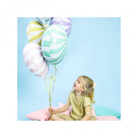 Ballon Rond Candy Jaune Pastel - Anniversaire pour Enfants