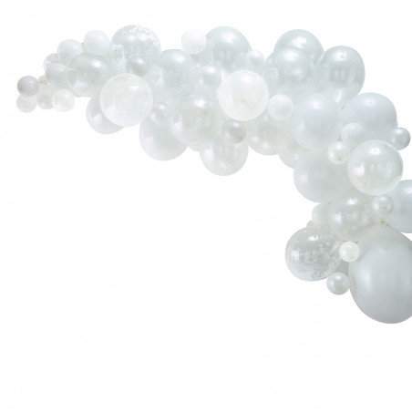Kit pour Guirlande de Ballons Organiques - Blanc Décoration