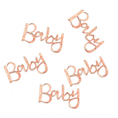 Confettis "Baby " rose gold - Décoration de table