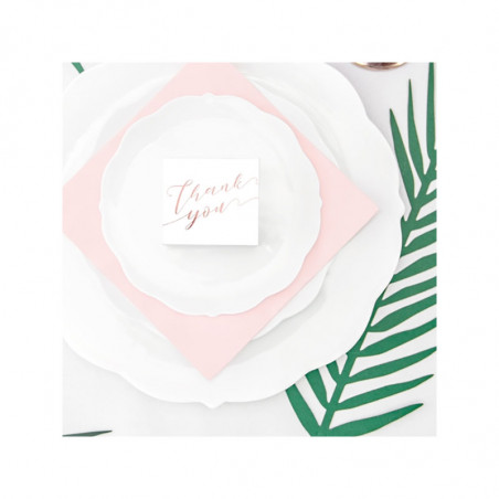 10 Petites Boîtes Cadeaux Invités Thank You Rose Gold / Rose Cuivré Sweet Table