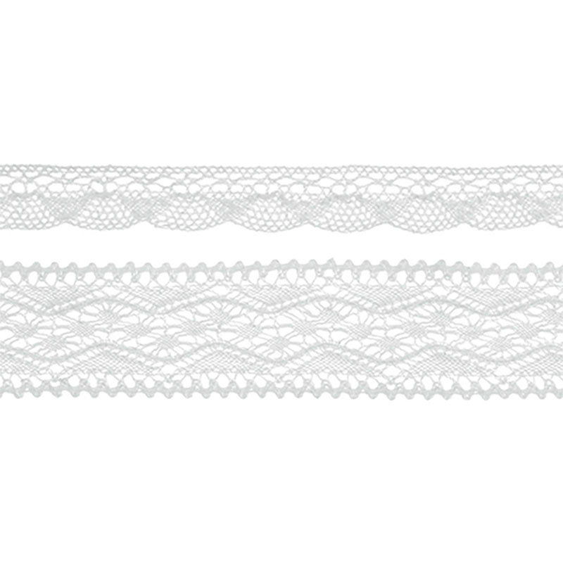 2 Rubans Dentelle Blanche - Décoration Vintage