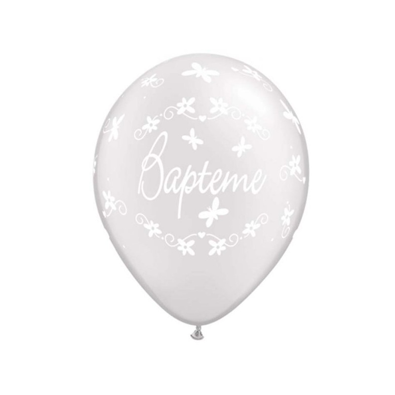 Ballon Latex Decoration De Bapteme Blanc Nacre Deco De Fete